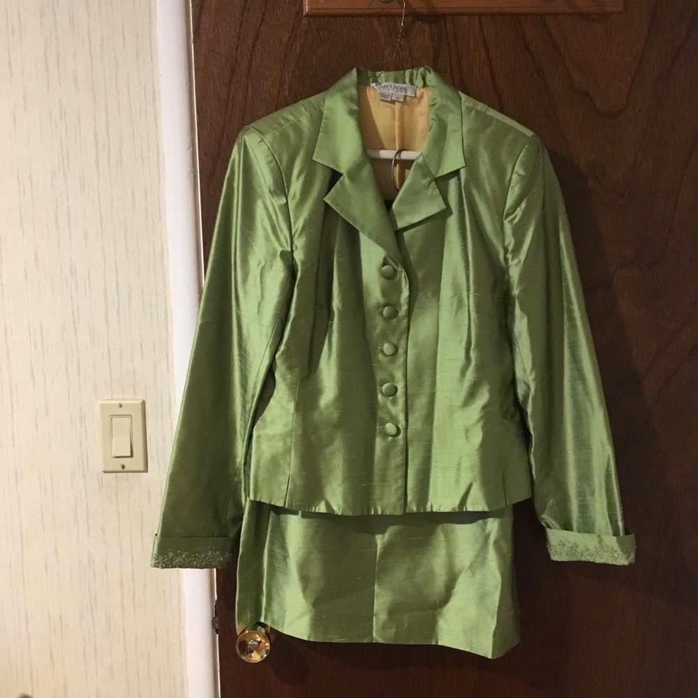 Kay Unger Vintage Silk Skirt Suit